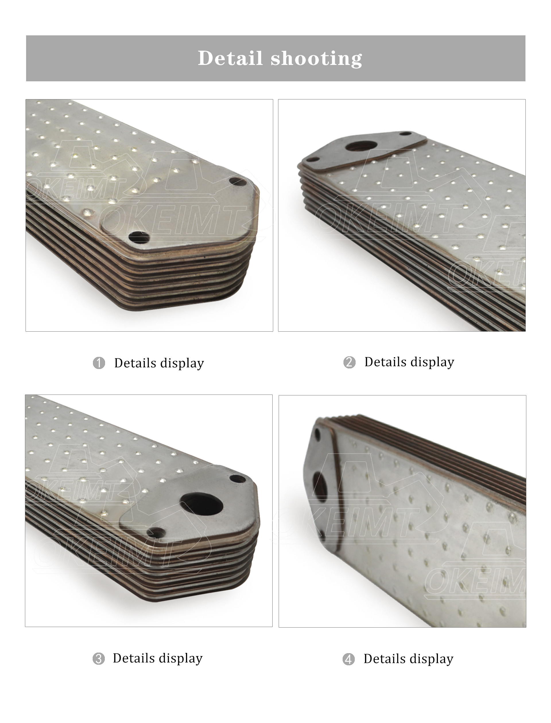 Oil Cooler Used For Scania Heat Exchanger Parts Heating Radiator With Oil Cooler 1333183