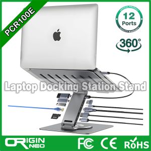 Buy cheap Originneo PCR100E Aluminum Adjustable Rotatable Laptop Stand with 11-in-1 USB C from wholesalers