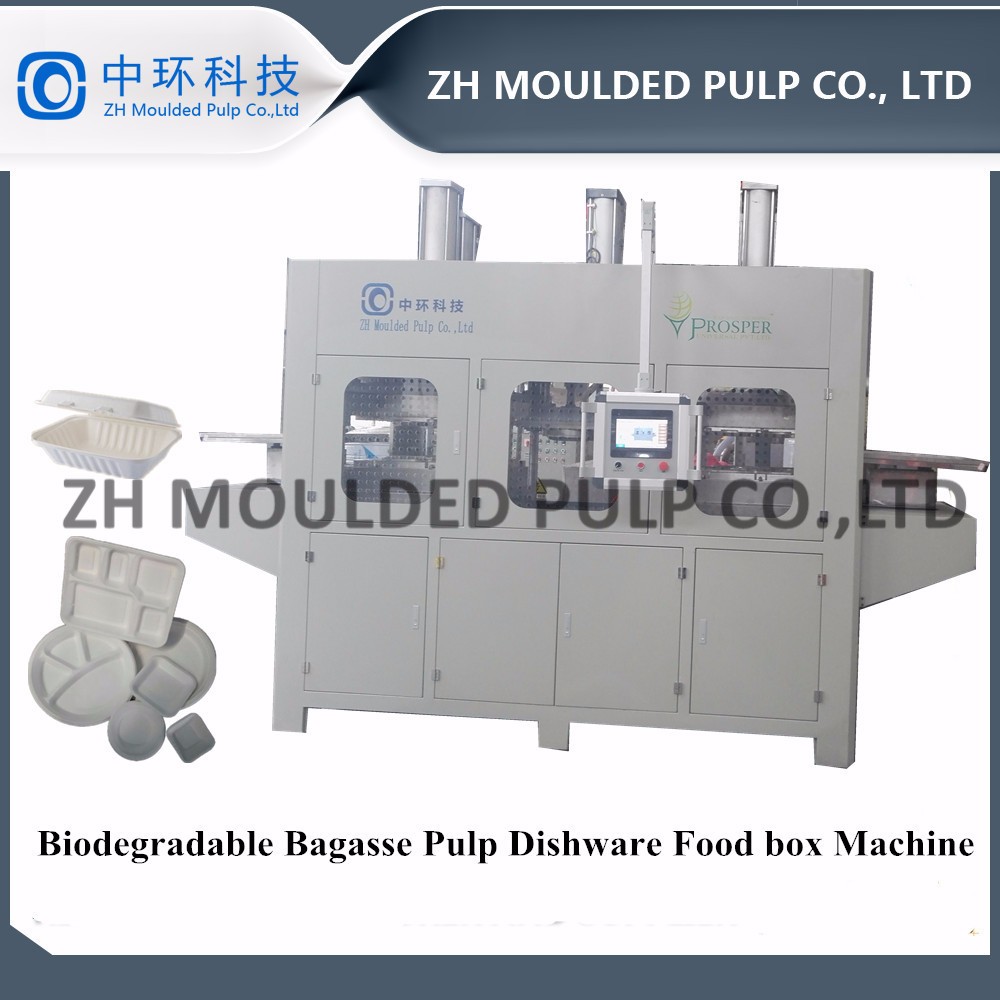 Molding Biodegradable Pulp Packaging Machine 440V Bagasse Plate Making