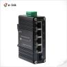 Buy cheap IEEE 802.3at Din Rail Mounted Industrial POE Switch 4 Channel 12V-48V from wholesalers
