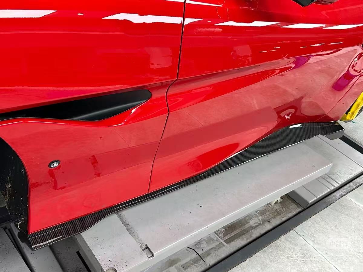Portofino Retrofit Carbon Body Kit MSY Style Front Lip Carbon Fiber Diffuser Spoiler Side