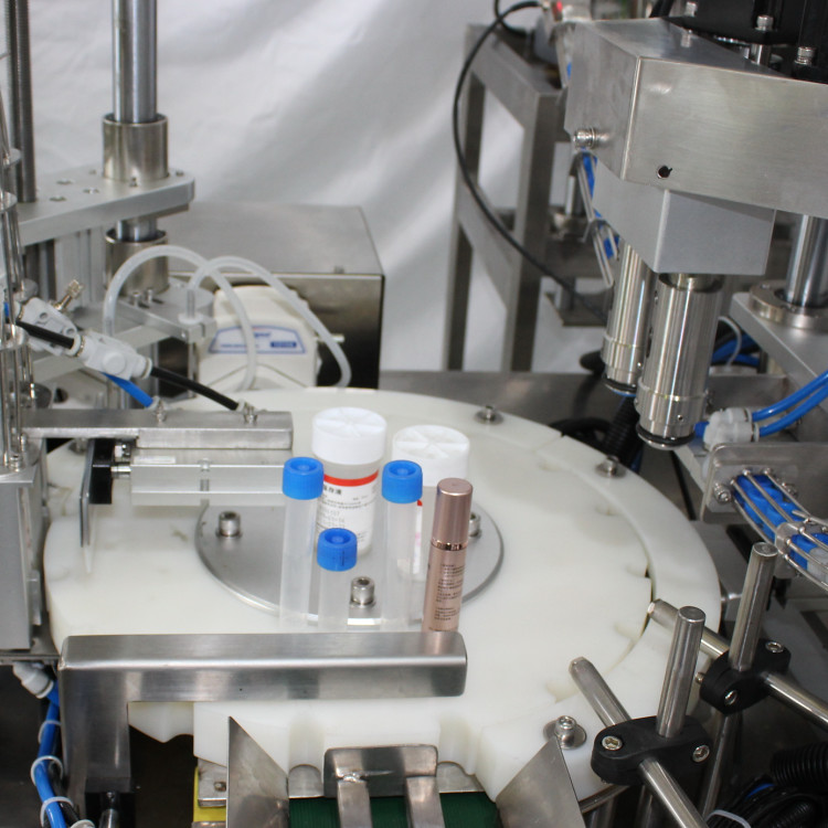 Automatic vaccine/Cell sap / Virus Test Solution in glass bottle or pet bottle filling packing machine production line