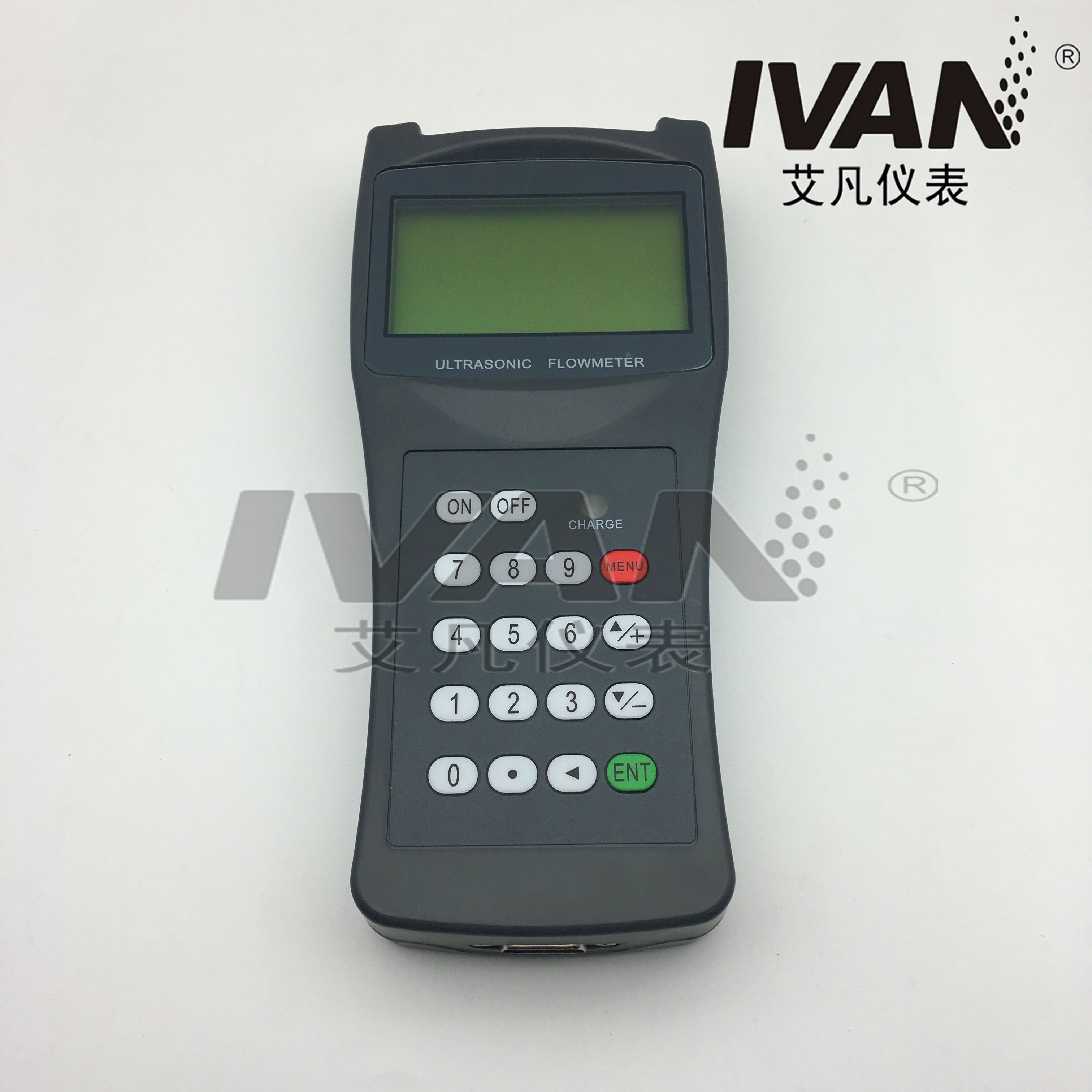 Measuring Principle Atomic Physics Portable Ultrasonic Flowmeter for Liquid Flow