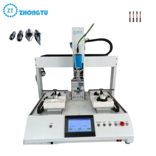 Quality Desktop Screw Blowing Feeding Automatic Screw Locking Machine with 1.2-1.8s Latching Efficiency and 5 Axis for sale