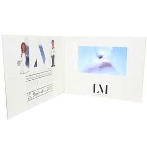 Customized Video In Folder Digital LCD 2.4 Inch With Rechargeable Lithium