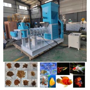 2 Year Warranty Dry Type Fish Feed Extruder Machine With CE Certificate