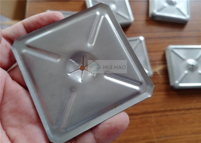 2-1/2" Square Self Locking Washers Stainless Steel Material Used To Fasten Insulation Material