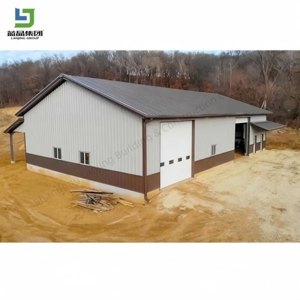 Durable Quick Erect Prefabricated Metal Warehoue Workshop Light Industrial Steel