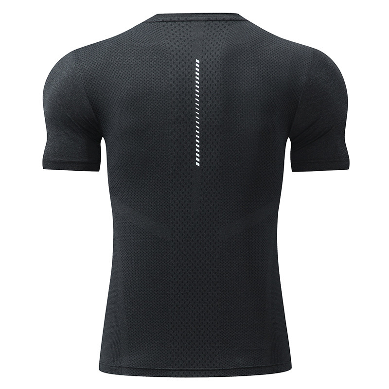 Sports T-Shirt Men&prime;s Fitness Clothes Summer Short Sleeve Ice Silk Quick Drying Clothes Loose Running Set Basketball Trainingpractice