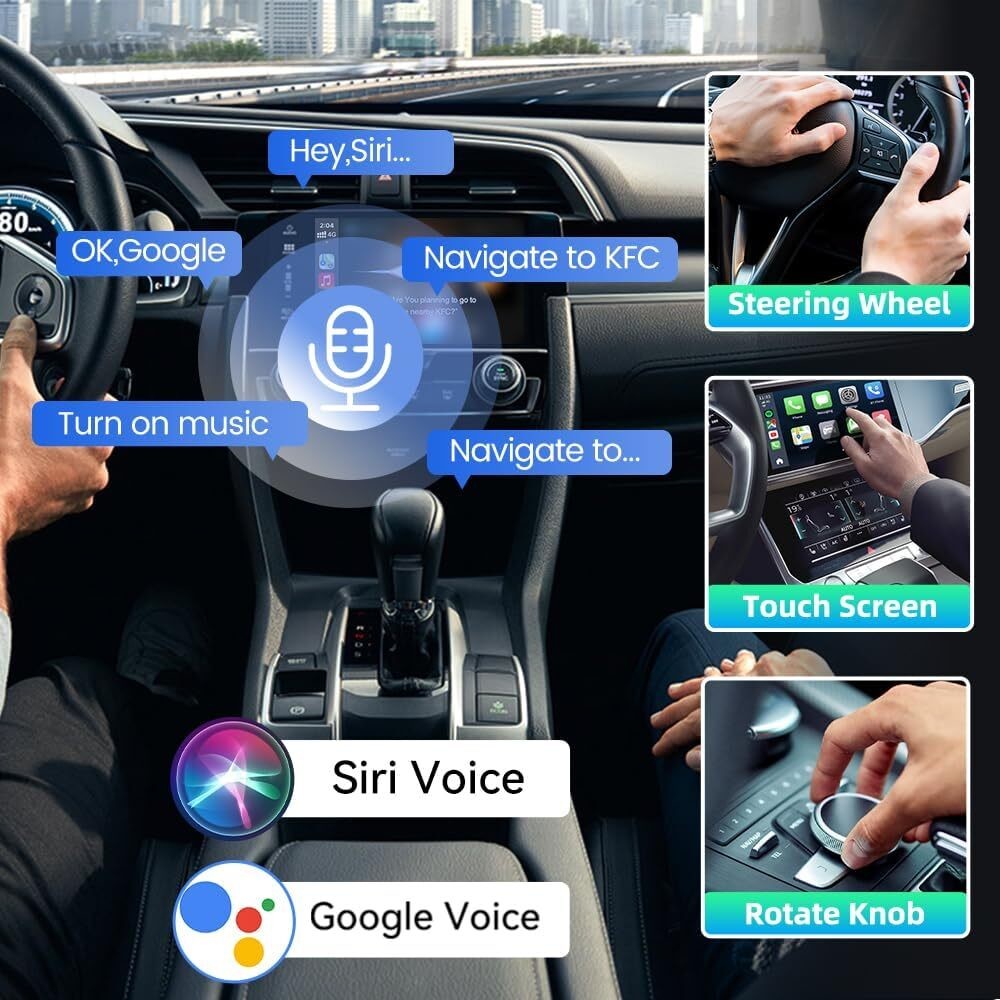 Multi Media TBox Ambient Dongle Android 13 SDM660 Wireless Adapter CarPlay Android Auto 128GB FOTA Upgrade SIM TF Ai Box