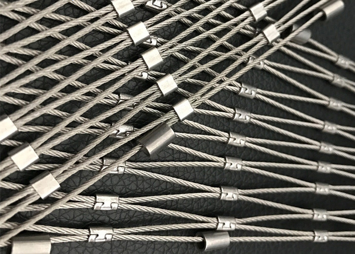 X Tend 7x19 Stainless Steel Rope Mesh Flexible Railing Guard For Bridge Stairway