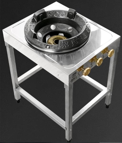 Stainless steel hotel stove commercial high pressure gas cooker single stove