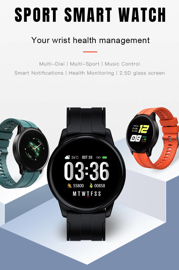 IP67 Bluetooth IOT Devices Screen Touch Smartwatch PPG Music Control For Women