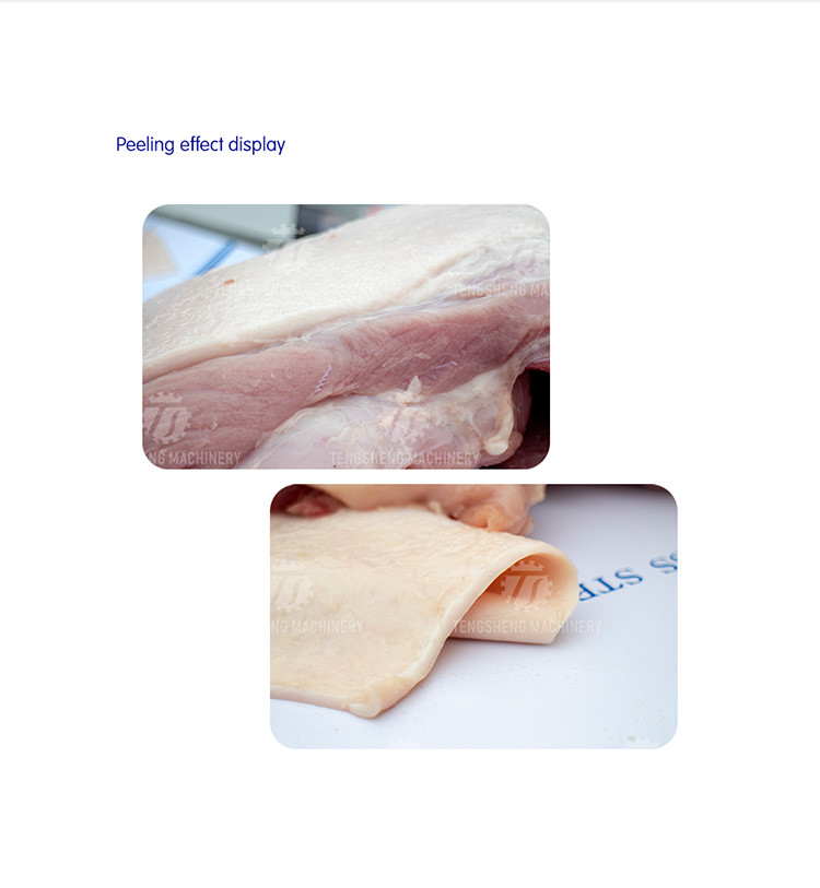0.75KW Kitchen Meat Peeling Equipment Beef Skinning Machine