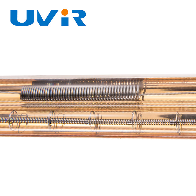 Gold coating Medium Wave Infrared Lamp 1060mm Heating length