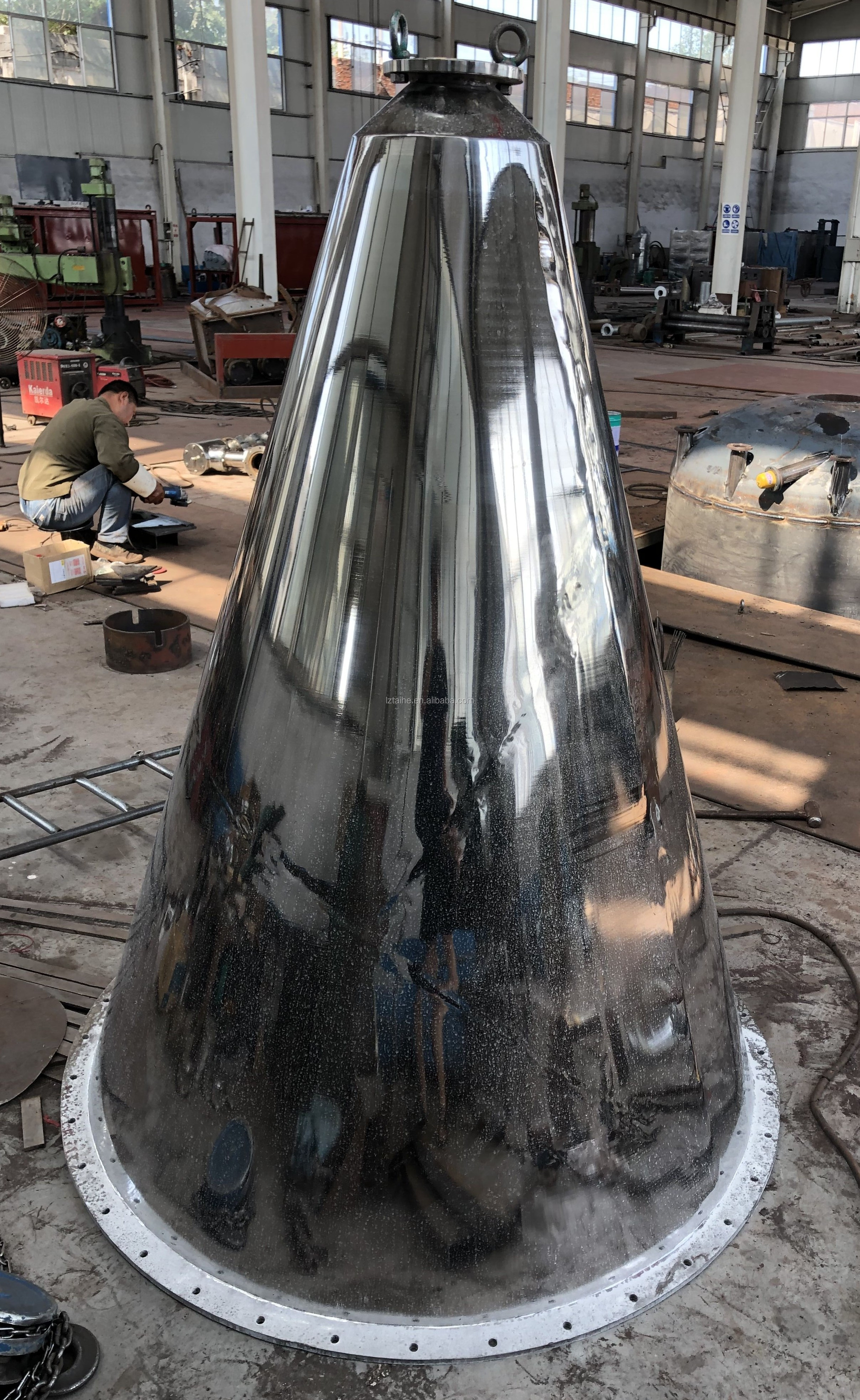 Conical Screw Mixer Twin Screw Laboratory Conical Mixer with Video Inspection
