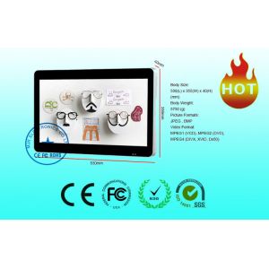 High Resolution Wall Mount LCD Display 16.7M Real Color / 16:9 Ratio