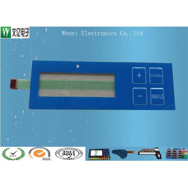  Side Light LED Backlit Embossing FPC Membrane Switch With Polydome Manufactures