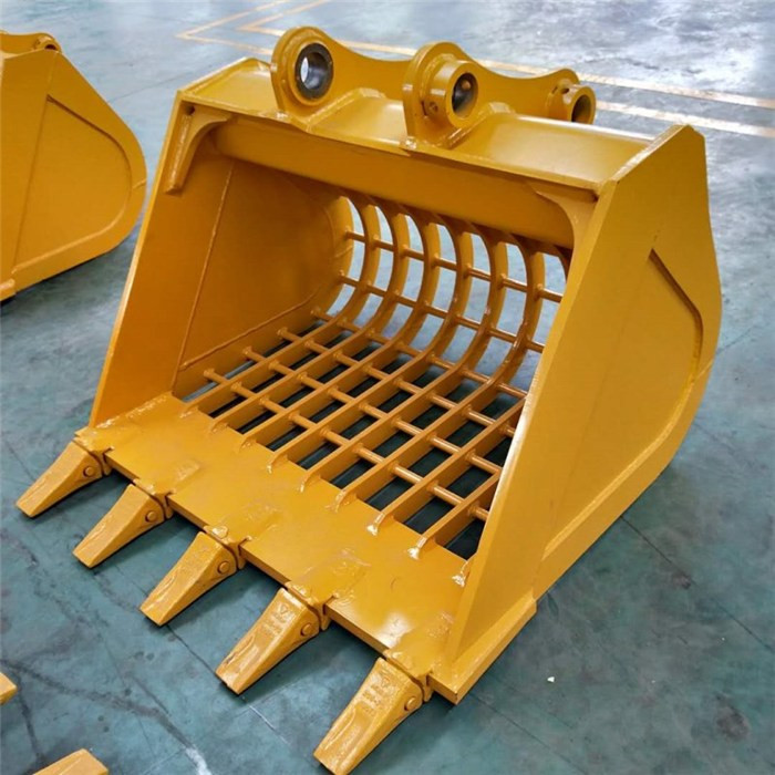 600mm PC 8m3 Excavator Skeleton Bucket Sifting Out Rocks In Soil