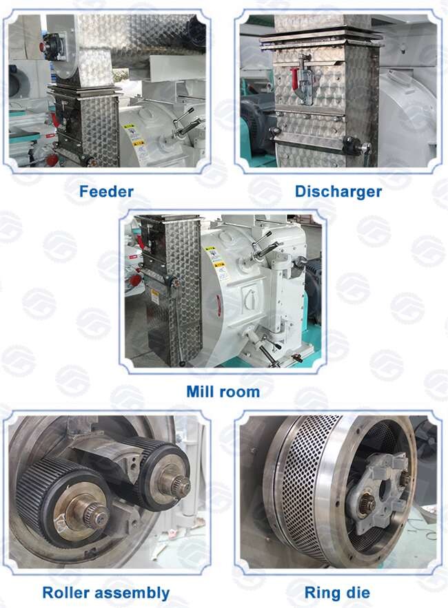 Buhler PTN Feed Machinery Spare Parts Press Metal Press Roller Assembly