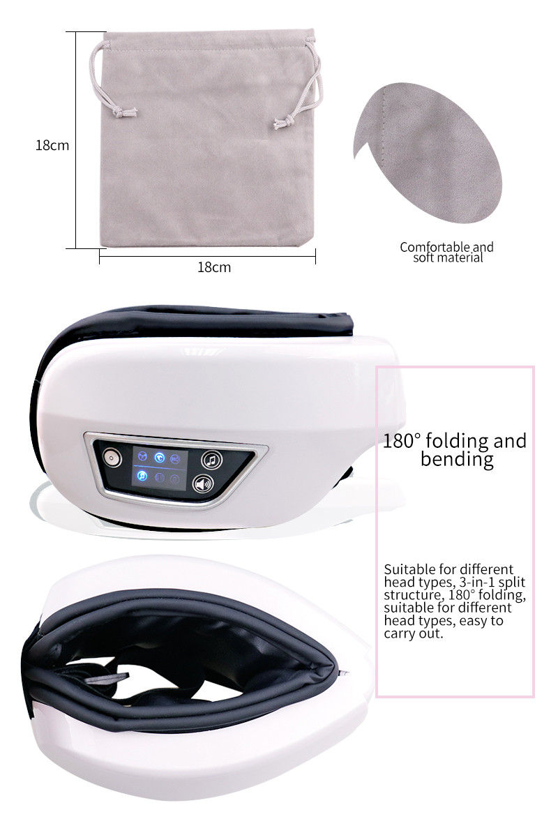 Heat 2022 Upgraded Rechargeable Smart Eye Massager With 3 Modes For Relax And Reduce Eye Strain Dry Eye