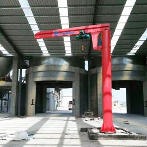 Fixed Column Workshop Cantilever Swing Arm 5m price 1 ton Lifting Jib Crane