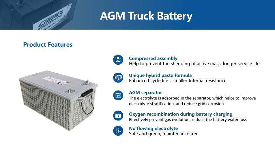 1000CCA 12V Dual Purpose Battery Lead Acid Heavy Duty Agm Deep Cycle Battery