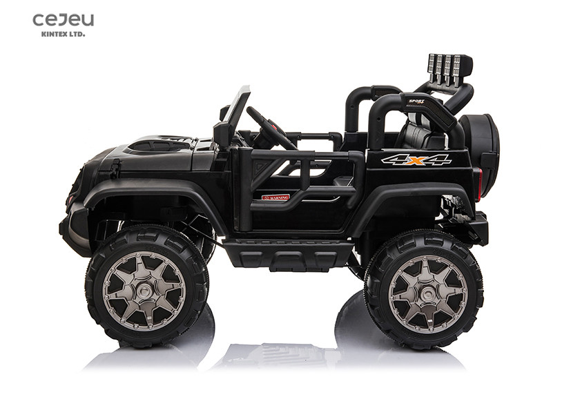 EN62115 Kids Ride On Toy Car Pink Power Wheels Jeep 2 Seater With Music Player