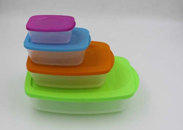 Colorfull Microwave Safe PP Plastic Lunch Boxes Food Container Set For Hiking ,