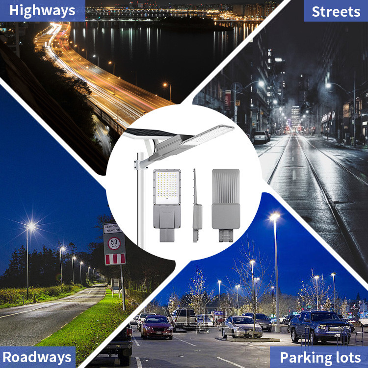 Aluminum Design Separated Motion Sensor DC 100W 200W 300W 400W IP66 Solar Powered Outdoor Street Lamp Led Street Light