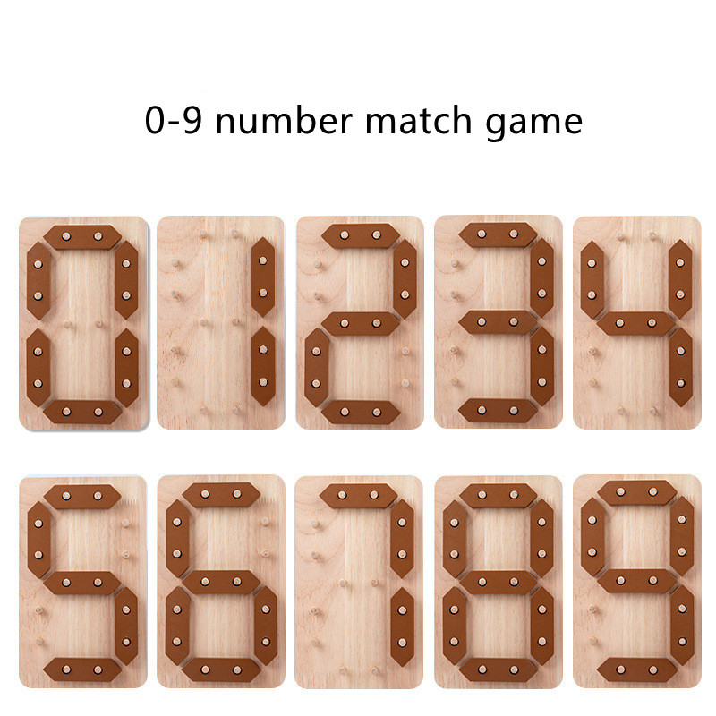 Kids Mathematics Enlightenment Wooden Jigsaw Puzzle Toy