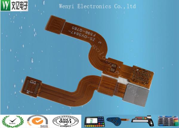 Stainless Steel Stiffener Polyamide Flexible Printed Circuit Cable 0.5 Mm Gold