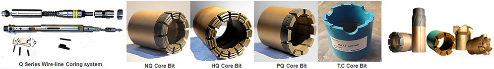 Aq Bq Nq Core Barrel Bit , Impregnated Core Bits For Mineral Wireline Exploration
