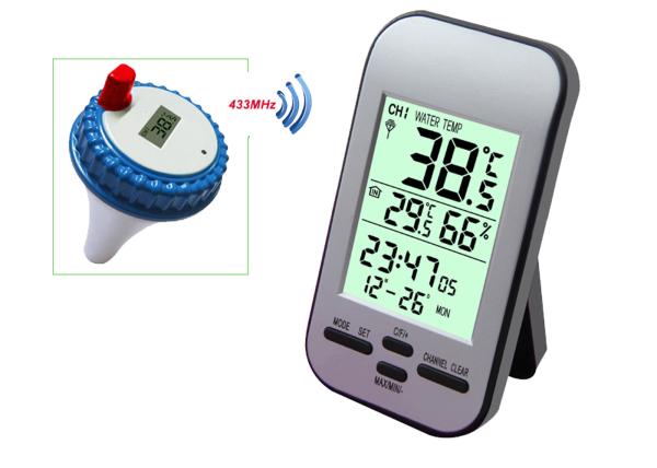 Professional Digital Wireless Swimming Pool SPA Floating Temperature Humidity