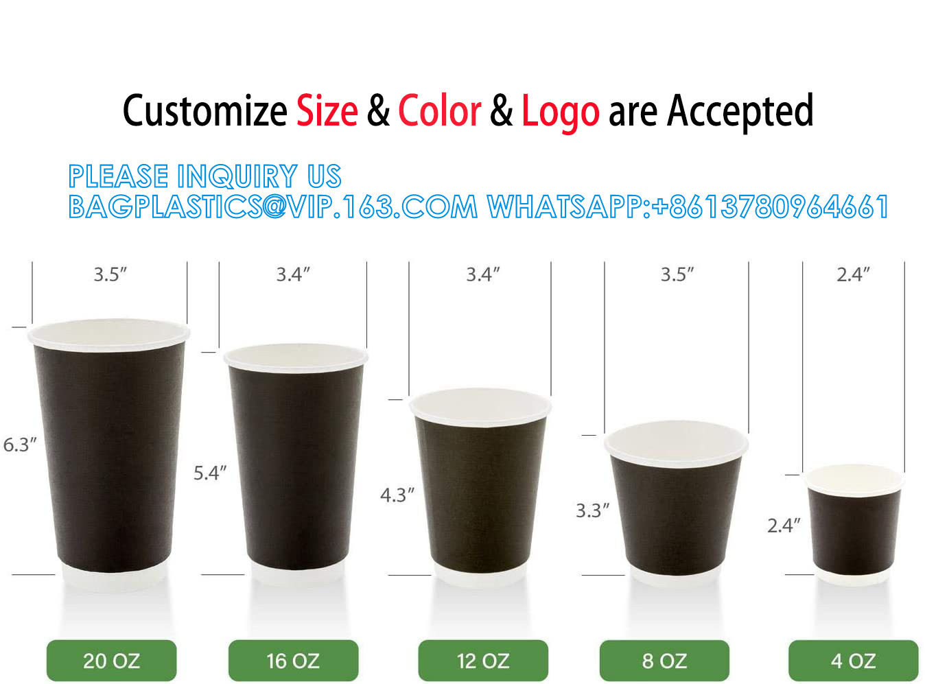 Custom Logo 3D Printing Of Espresso Paper Cup Double Wall Coffee Paper Cup Embossed Paper Cups With High Quality