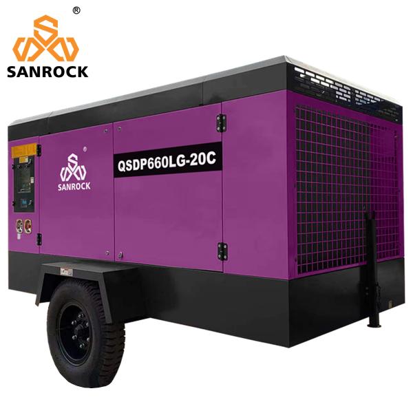 1750/1300rpm Max Working/Idle Speed High Pressure Diesel Air Compressor for