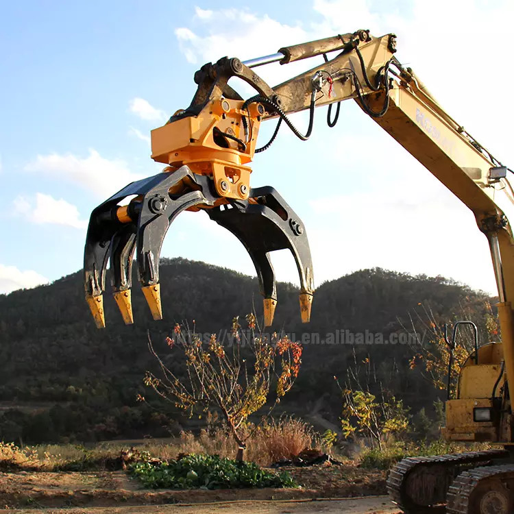 Sumitomo SH220 Q690D Hydraulic Rotating Grapple For Waste Tubes
