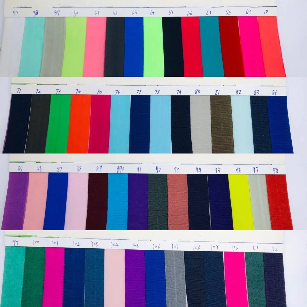 10mm 15mm 20mm 25mm 30mm 40mm 50mm wholesale black and white fold over elastic ribbon binding bias tape