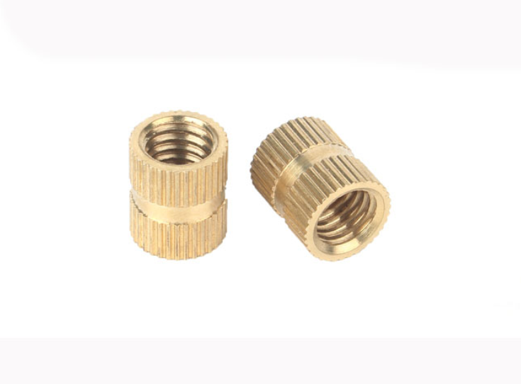 M3-M12 Brass Knurled Nut Through Hole Inlaid Injection Knurled Copper Nuts