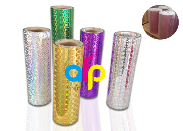 26 Mic Holographic Lamination Film , Packing Premium Cold Laminating Film