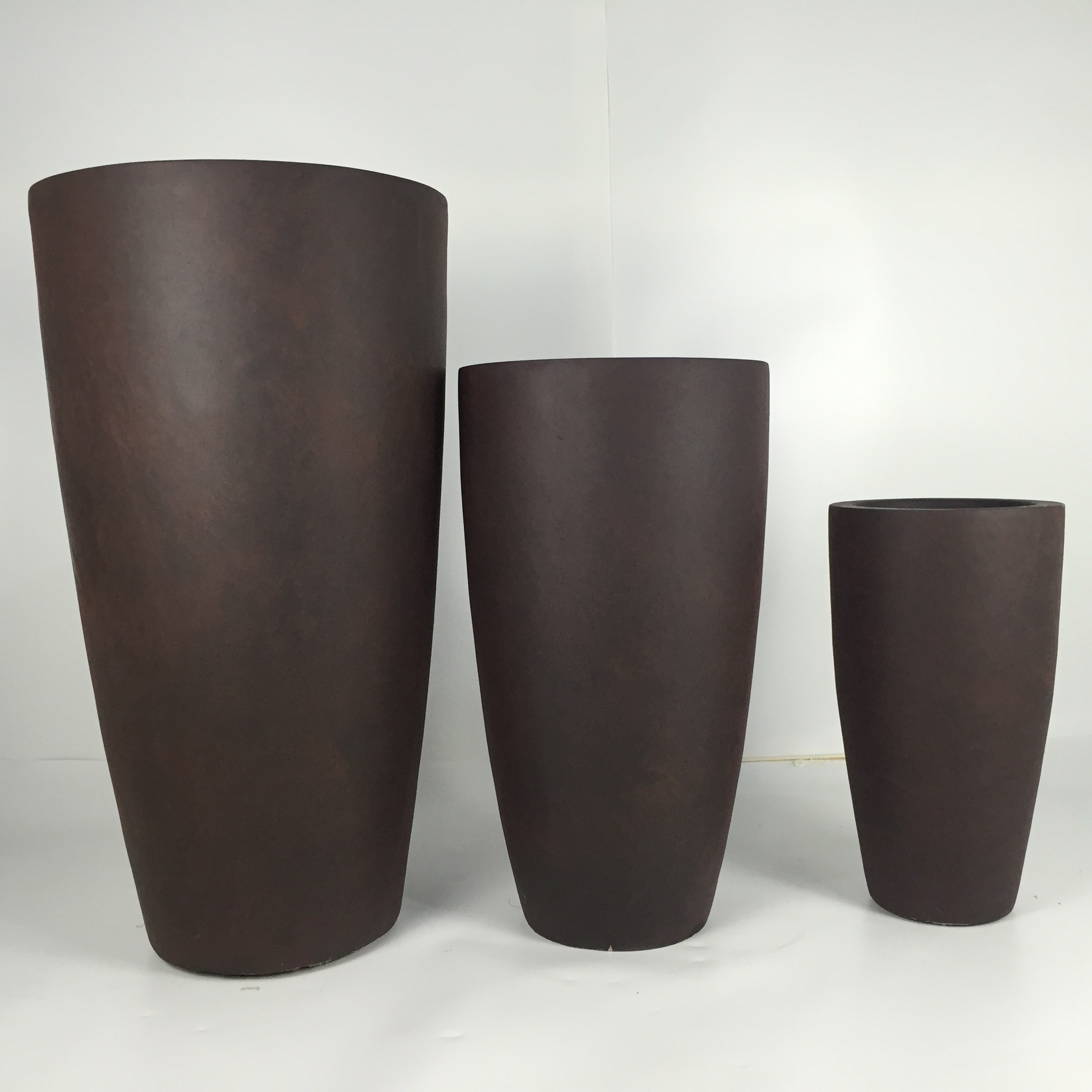 Fiber Clay Flower Pot Small Size Bowl Planter Box For Indoor Outdoor Home Garden