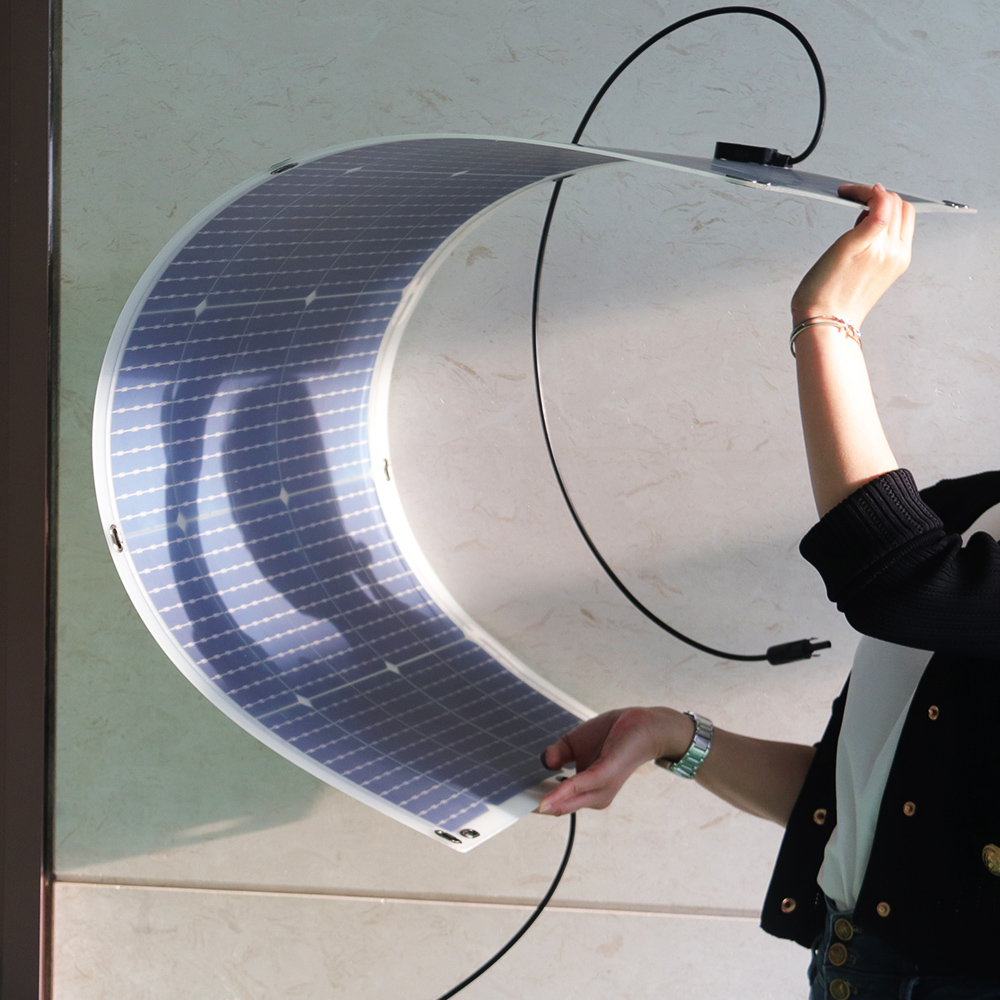 200W Flexible Monocrystalline Solar Panel 5.95A With High Solar Cell Efficiency