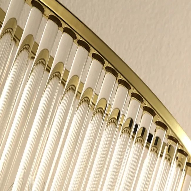 High Temperature Resistant Clear Glass Wall Sconces High Transmittance AC220V