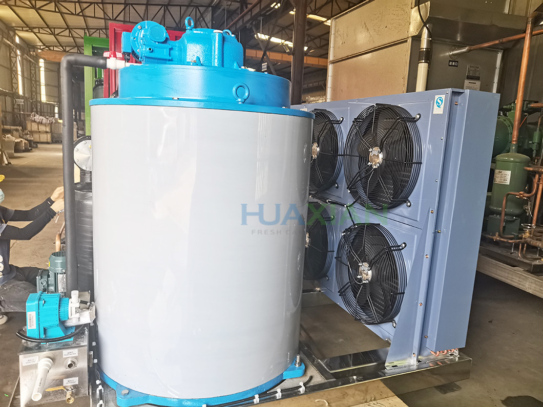 Air Cooled Refcomp Compressor 5 Tons Flake Ice Machine For Fish Storage