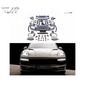 Porsche Cayenne 2018-2021 9y0 Body Kit Turbo Tkt Style Front Bumper Rear Diffuser Kit