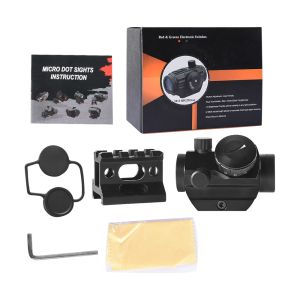 1x22mm Heighten Rail Holographic Red Dot Sights Telescope Riflescope T1 Micro