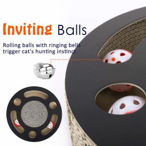  Round Cat Scratcher Lounge Bed Premium Recycled Corrugated Cardboard Material Manufactures