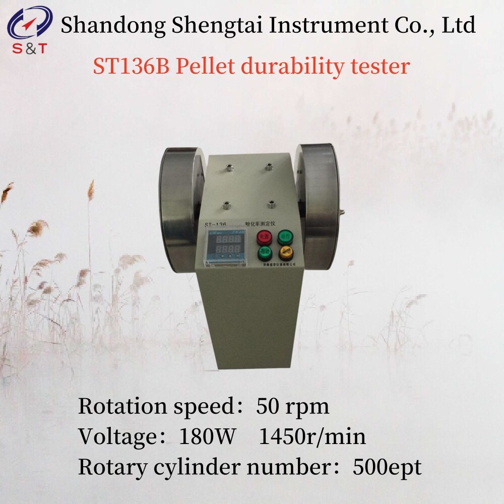 Sample 100g ST136B Pellet Durability Tester Rotary Number 2 Voltage 180W 1450r/Min