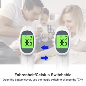 3VDC No Contact Forehead Infrared Thermometer 3cm - 5cm Measuring Distance