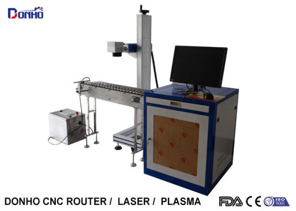 Quality Precise 20W Fiber Laser Marking Machine With Conveyor Belt Easy Operate for sale